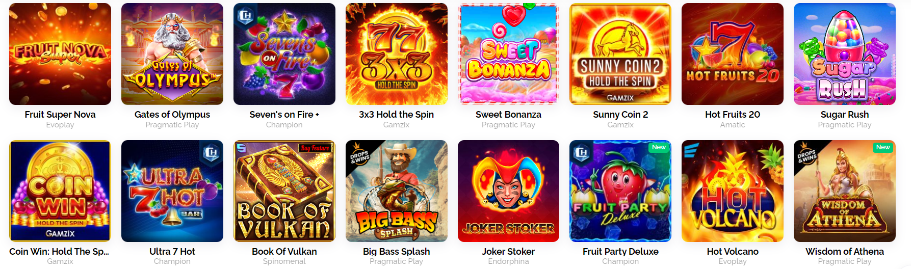 Слоты онлайн